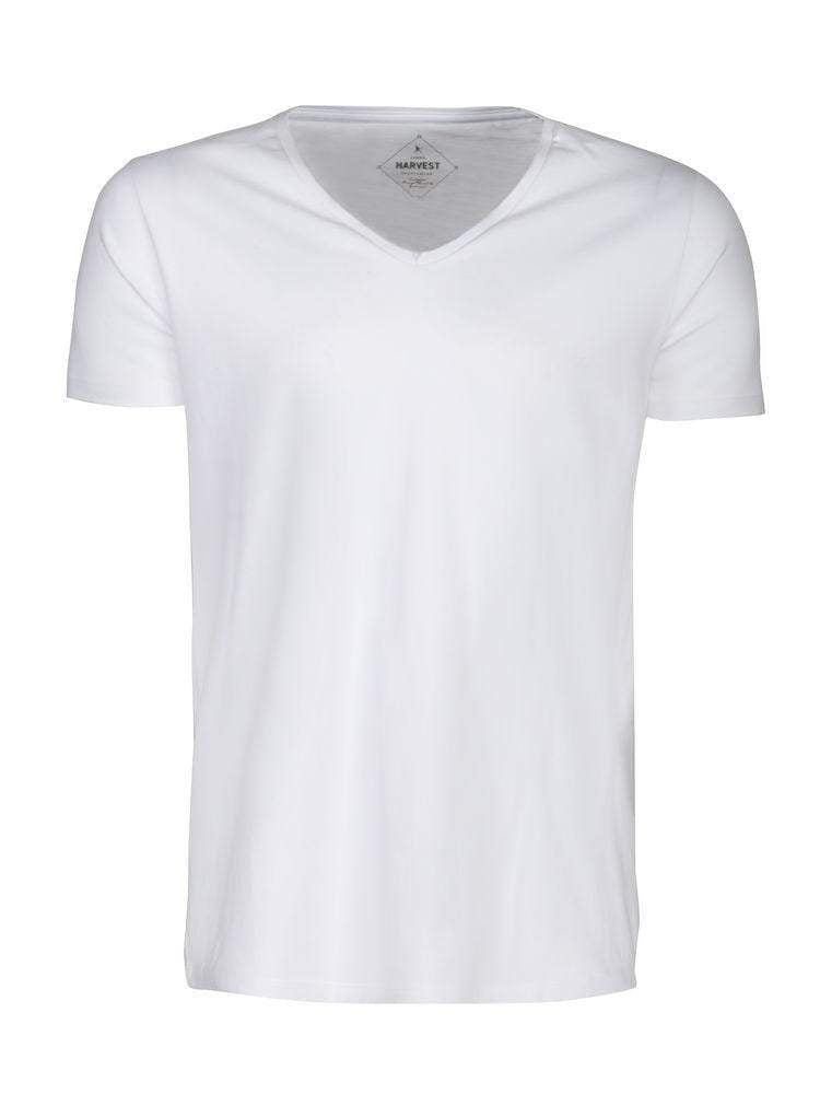 Herren  T-Shirt mit V-Neck aus trendigem Slub Garn - WERBE-WELT.SHOP