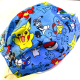 50 Stück Einweg Atemschutzmasken für Kinder/Schüler - Pokémon Gesichtsmaske Pikachu Blau