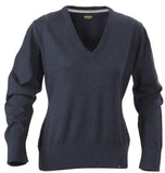 LORAINE Damen Pullover- Feine, moderne gestrickten Pullover für Frauen mit V-Ausschnitt - WERBE-WELT.SHOP