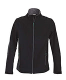 Trial softshell-Softshell-Jacke mit Stretchanteil. Zweifarbiger Reißverschluss vorne und an den Taschen - WERBE-WELT.SHOP