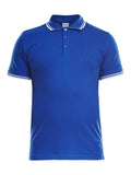 Clique Unisex Polo-Shirt 'Amarillo' mit modischen Kontraststreifen