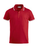 Clique Unisex Polo-Shirt 'Amarillo' mit modischen Kontraststreifen - WERBE-WELT.SHOP