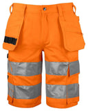 Warnschutz Shorts mit Hängetaschen En Iso  20471 Klasse 2 - Logo bedrucken oder besticken lassen