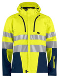 Projob Herren Softshell Jacke Funktionell EN ISO 20471 Klasse 3/2 XS-4XL - WERBE-WELT.SHOP